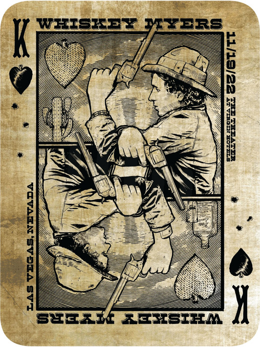 B17 | Whiskey Myers Las Vegas 4Diamond Card Double Sided