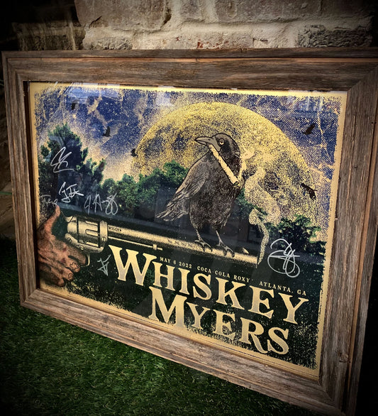 B2 | Whiskey Myers Golden Bird Custom Framed Signed By Entire Band