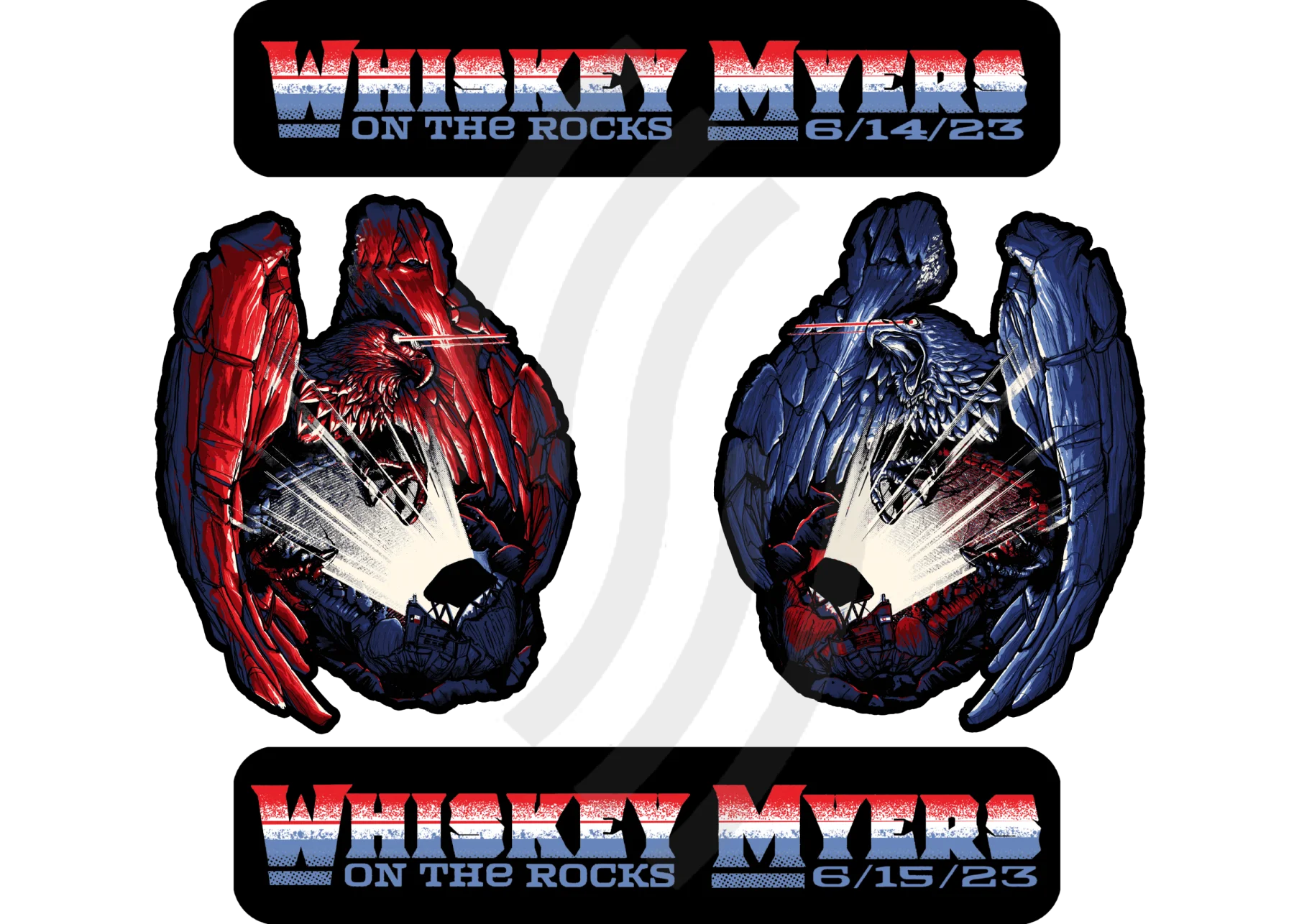 C17 | C18 Whiskey Myers On The Rocks Sticker Pack