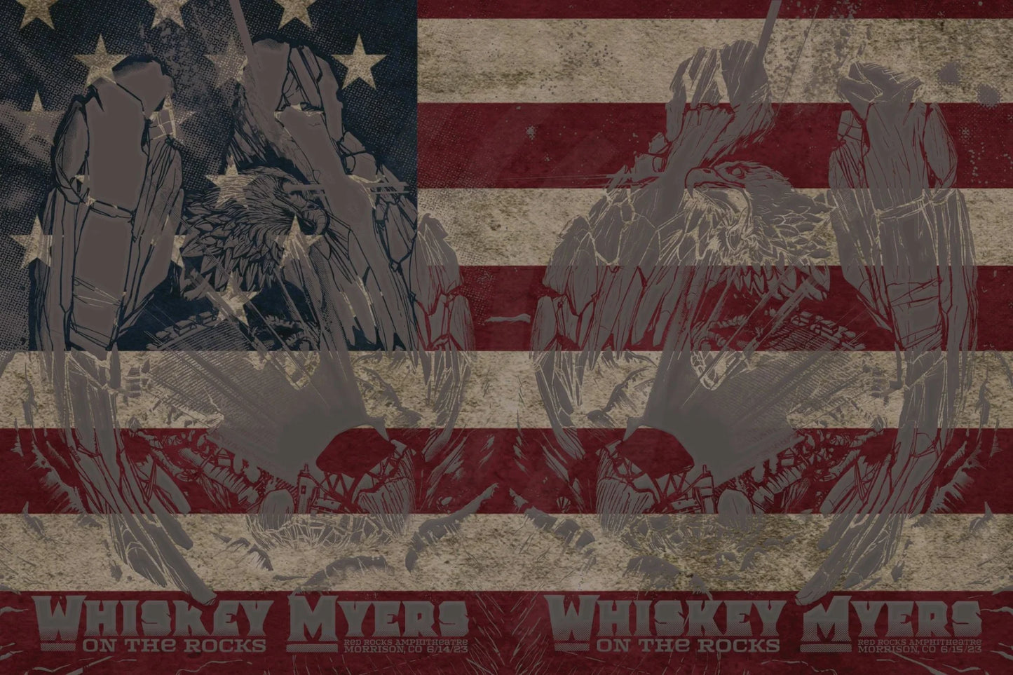 C17 | C18 Whiskey Myers Red Rocks 5Diamond Uncut American Pride