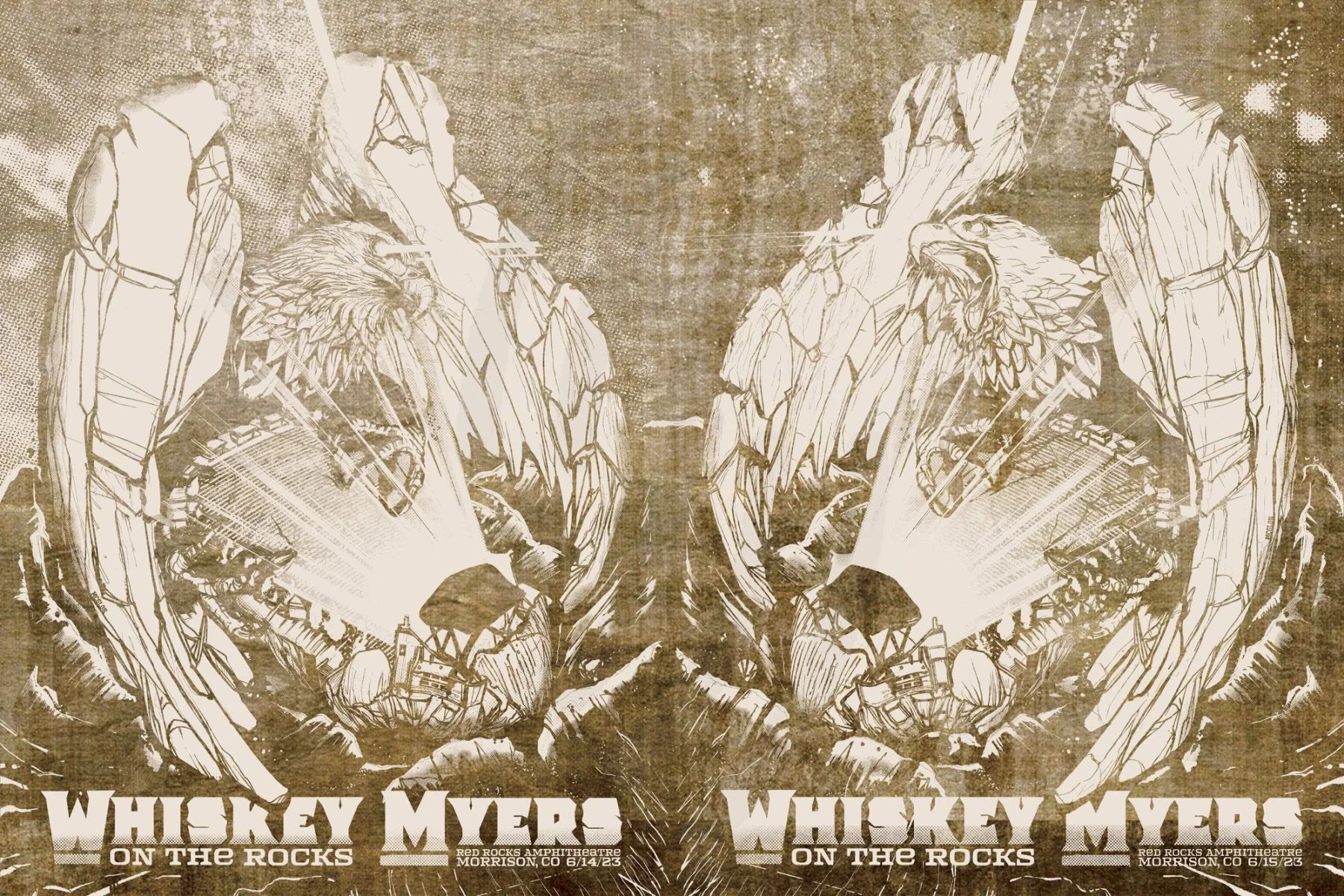 C17 | C18 Whiskey Myers Red Rocks 5Diamond Uncut Tradition