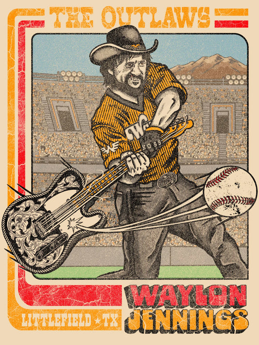 C20 | Waylon Jennings Baseball Card 1Diamond