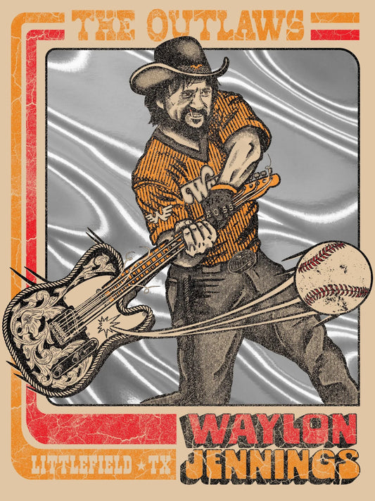 C20 | Waylon Jennings Baseball Card 3Diamond