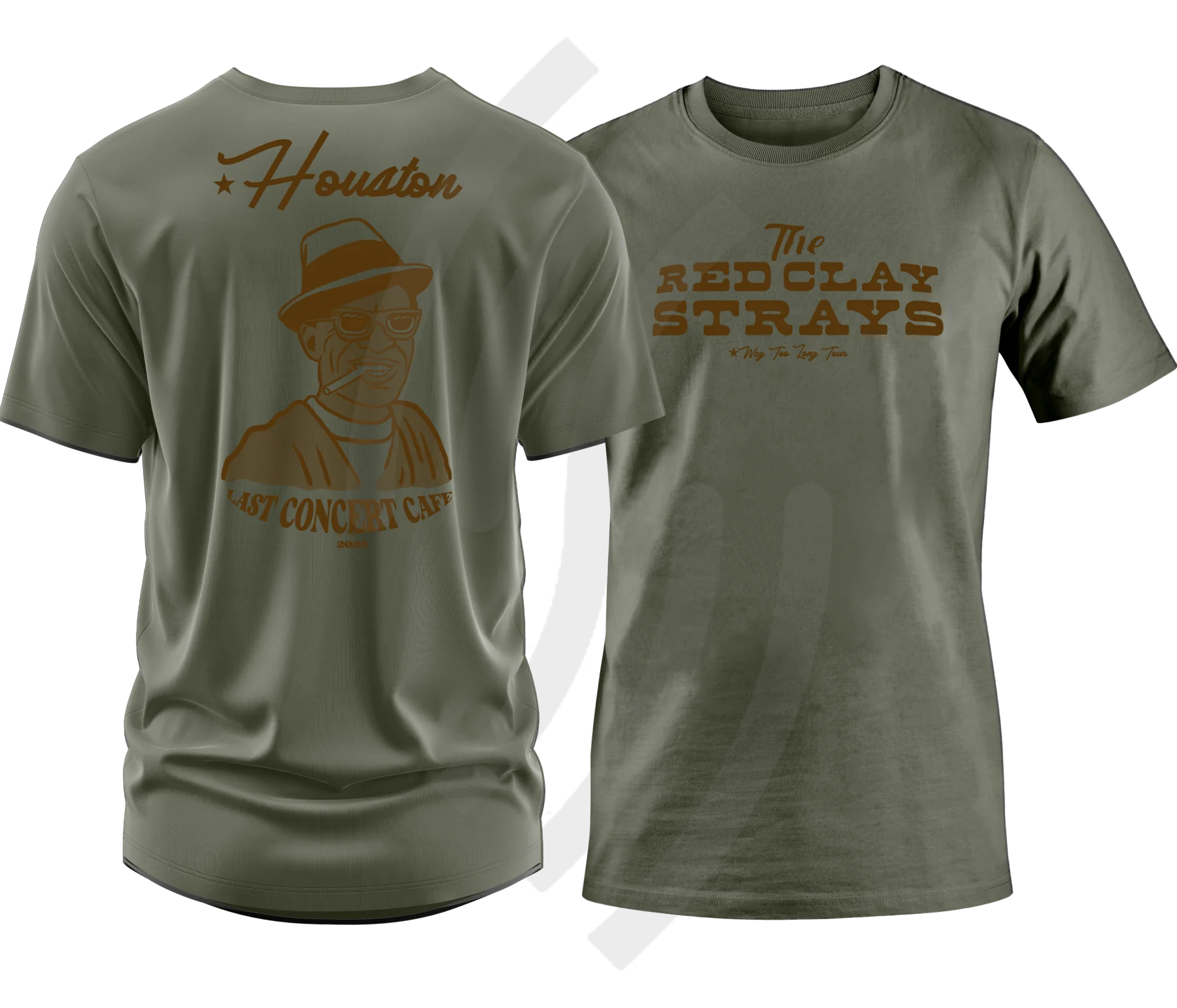 C24 | Red Clay Strays Way Too Long Tour Houston T-Shirt