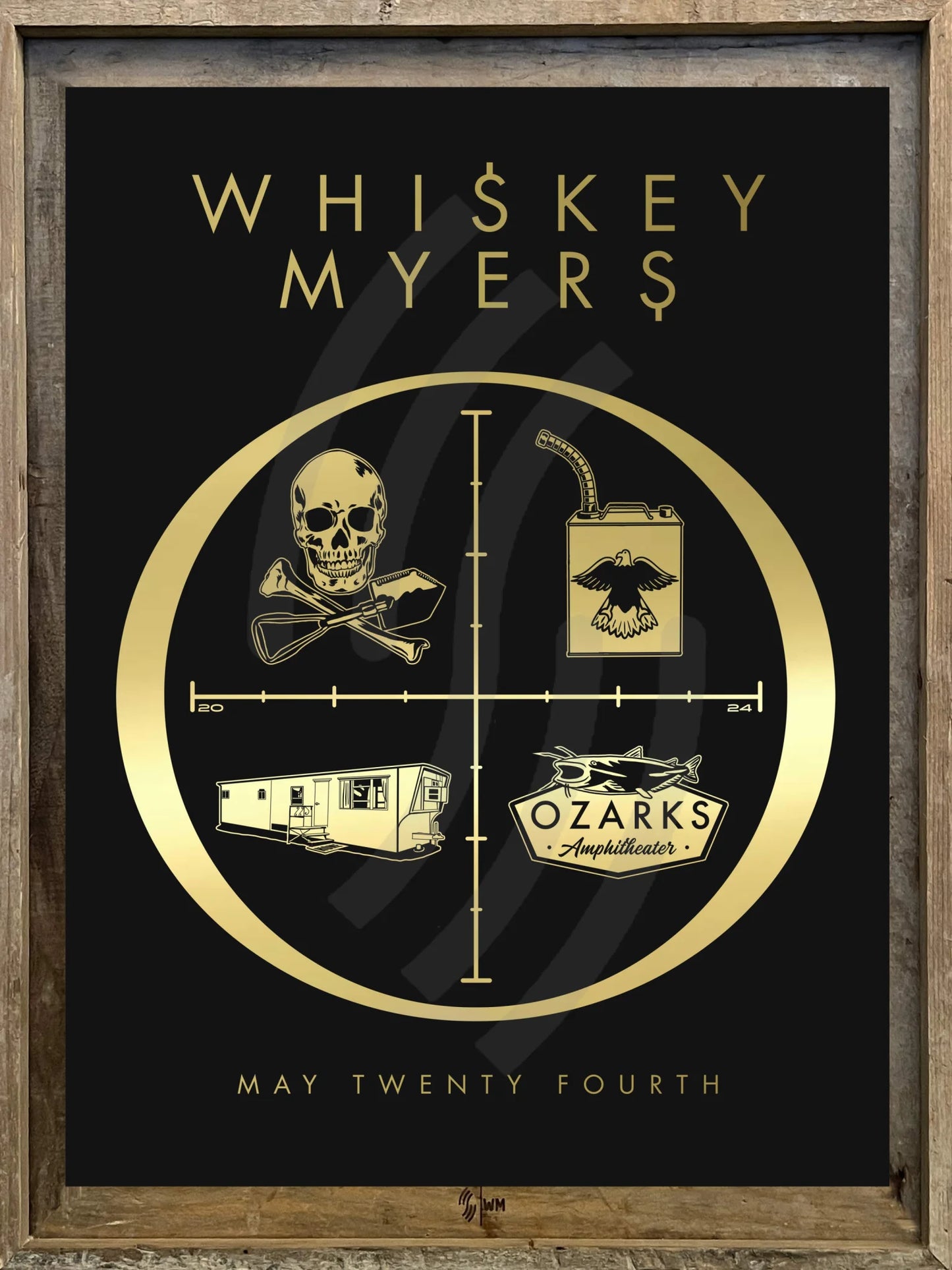 D24 | Whiskey Myers Ozark 2Diamond Whiskey Framed