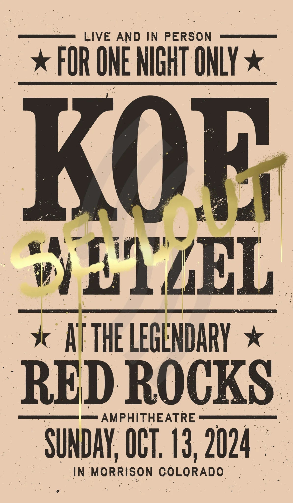 D38 | Koe Wetzel Red Rocks 24K Gold 2Diamond