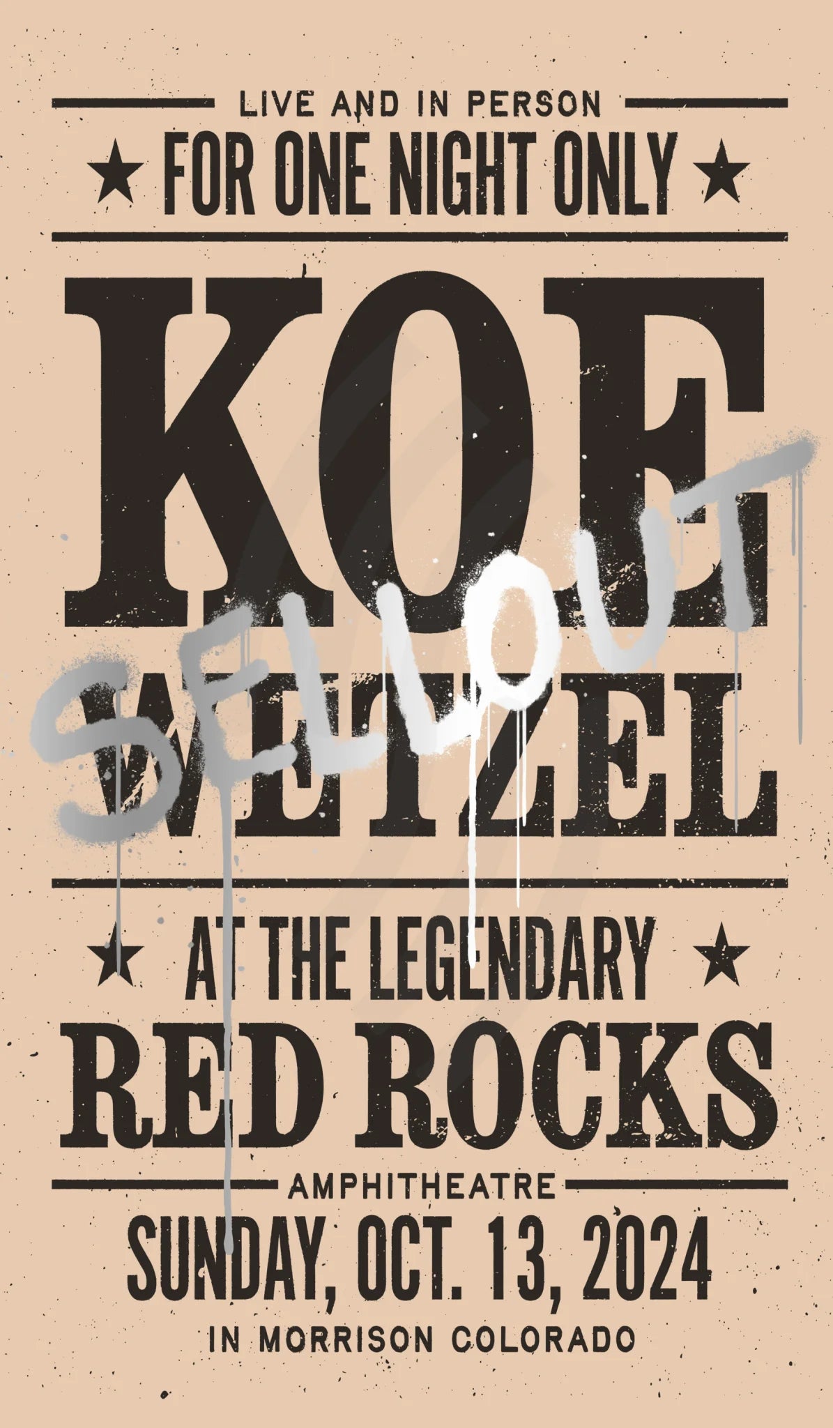 D38 | Koe Wetzel Red Rocks Platinum 1Diamond