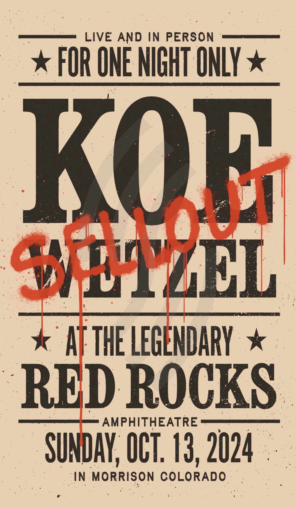 D38 | Koe Wetzel Red Rocks Show